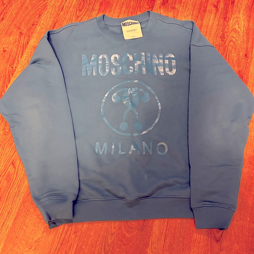 Moschino Milano Sweatshirt Blue size XL great condition